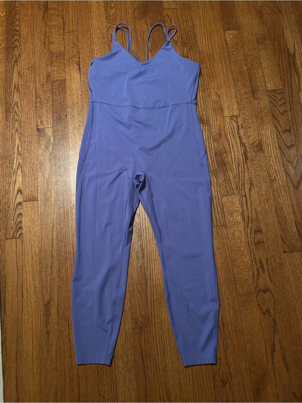 all in motion blue Double-Strap Jumpsuit